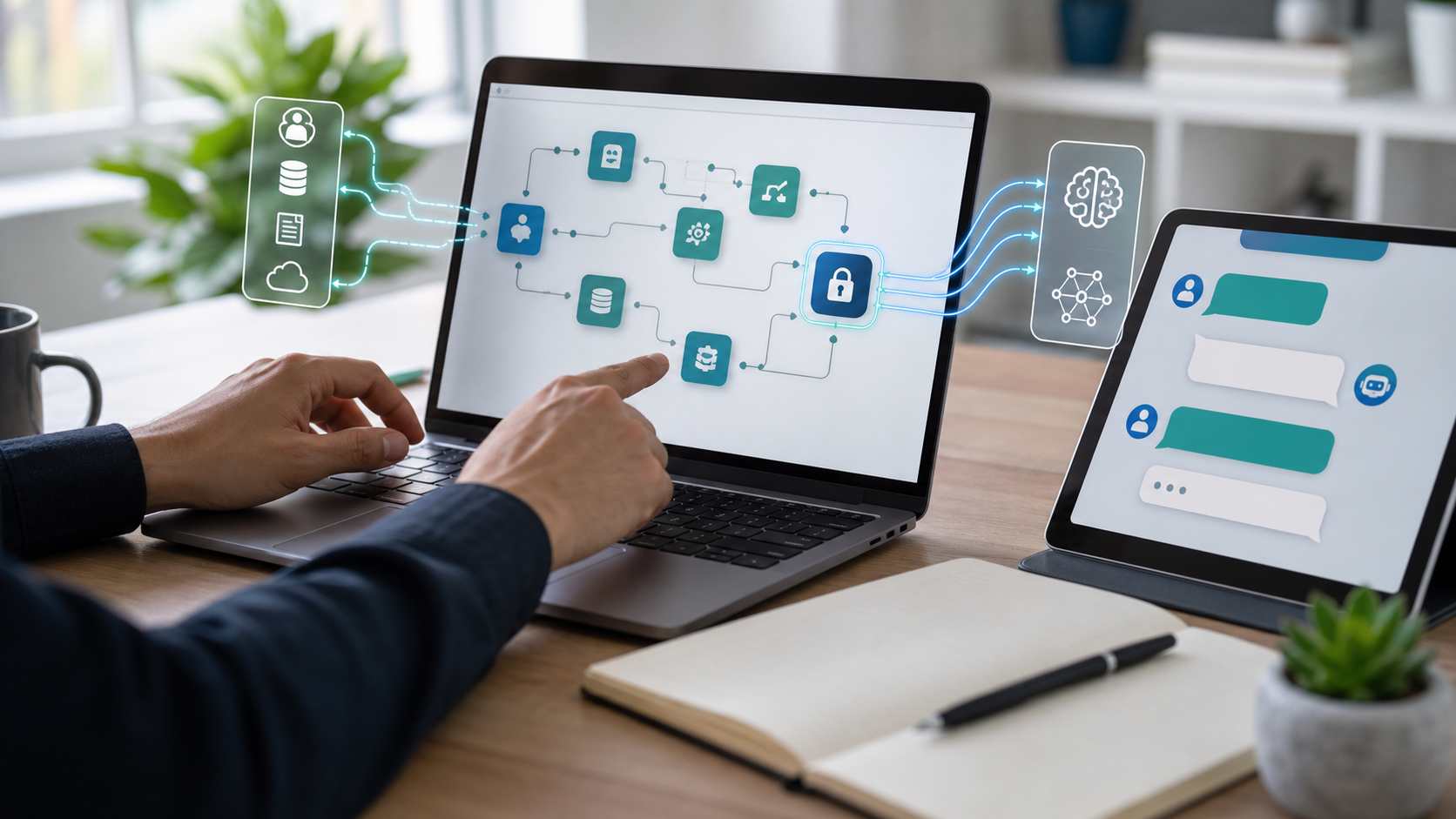 Automatización conectada a modelos LLM